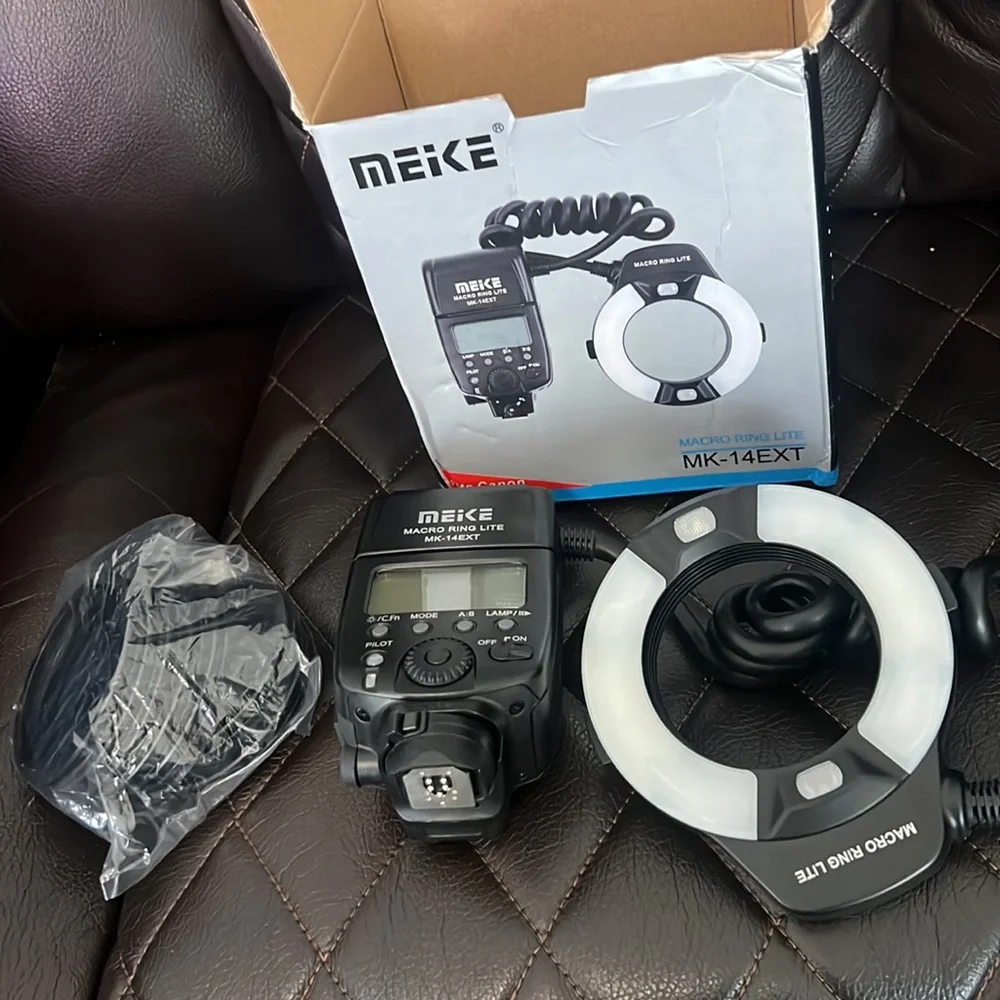 Meike iTTL TTL LED Macro Ring Flash Light for cannon like new